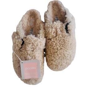 Papillio Birkenstock Birkie's Cream Shearling Mules Comfort Sandals Women 40 9